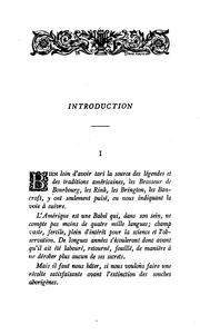 Cover of: Traditions indiennes du Canada nord-ouest by Emile Fortuné Stanislas Joseph Petitot