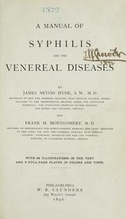 Cover of: A manual of syphilis and the venereal diseases