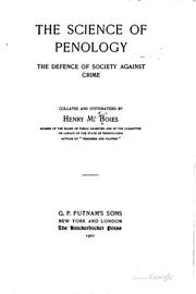 Cover of: The Science of penology: the defense of society against crime