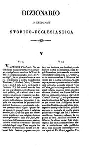 Cover of: Dizionario di erudizione storico-ecclesiastica da S. Pietro sino ai nostri giorni ...