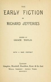 Cover of: The early fiction of Richard Jefferies