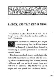Cover of: Baddeck, and that sort of thing by Charles Dudley Warner