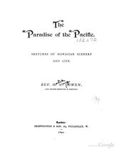 Cover of: The paradise of the Pacific.: Sketches of Hawaiian scenery and life.