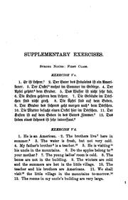 Cover of: Supplementary exercises to Thomas's Practical German grammar based in part on the reading lessons and colloquies.