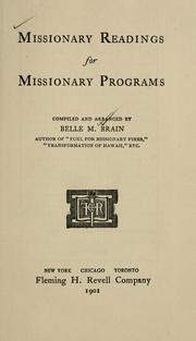 Cover of: Missionary readings for missionary programs