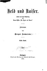 Cover of: Held und kaiser.: Zeitroman