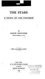 Cover of: The stars: a study of the universe