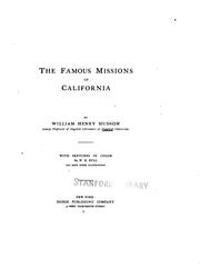 Cover of: famous missions of California | William Henry Hudson