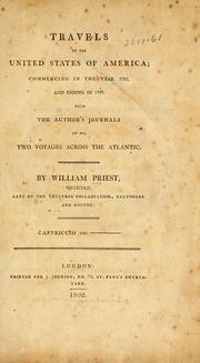 Cover of: Travels in the United States of America: commencing in the year 1793 and ending in 1797 : with the author's journals of his two voyages across the Atlantic