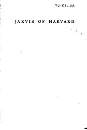 Cover of: Jarvis of Harvard