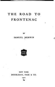 Cover of: The road to Frontenac