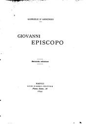 Cover of: Giovanni Episcopo. by Gabriele D'Annunzio