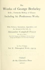 Cover of: The works of George Berkeley ... by George Berkeley