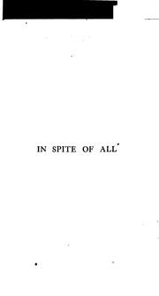 Cover of: In spite of all: a novel