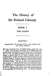Cover of: history of Sir Richard Calmady | Lucas Malet