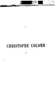 Cover of: Christophe Colomb: histoire de sa vie et de ses voyages