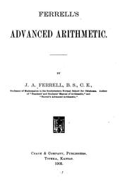 Cover of: Ferrell's Advanced arithmetic.