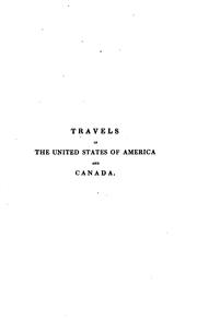 Cover of: Travels in the United States of America and Canada | Finch, John Esq.