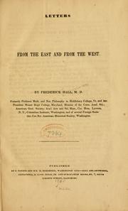 Cover of: Letters from the East and from the West.