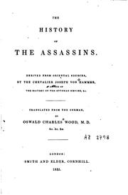 Cover of: The history of the Assassins.: Derived from Oriental sources