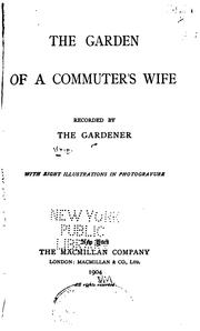 Cover of: The garden of a commuter's wife