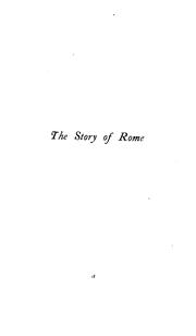 Cover of: The story of Rome