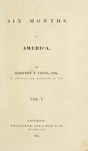 Cover of: Six months in America. by Godfrey Thomas Vigne