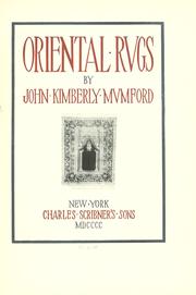 Cover of: Oriental rugs