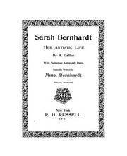 Sarah Bernhardt by Arthur Wisner
