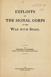 Cover of: Exploits of the Signal corps in the war with Spain.