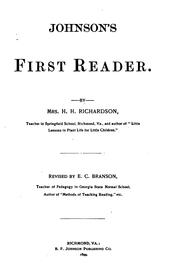 Cover of: Johnson's first [-fifth] reader