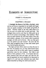 Cover of: Elements of agriculture by James Bolton McBryde