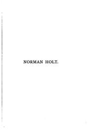 Cover of: Norman Holt by Charles King