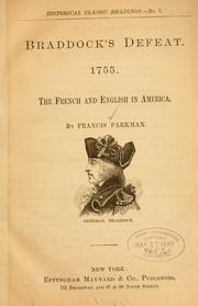 Cover of: Braddock's defeat. 1755.: The French and English in America.