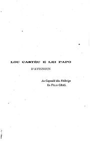 Lou castèu & lei papo d'Avignoun Estùdi istouri e biougrafi by Martin, Charles