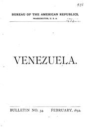 Cover of: Venezuela: [a handbook]