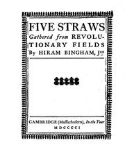 Cover of: Five straws gathered from Revolutionary fields by William Weeks