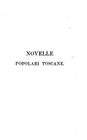 Cover of: Novelle popolari toscane by Giuseppe Pitrè