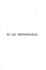 Cover of: Examen de las penitenciarias de los Estados Unidos. by Mariano Felipe Paz Soldán