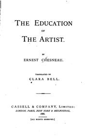 Cover of: The education of the artist.