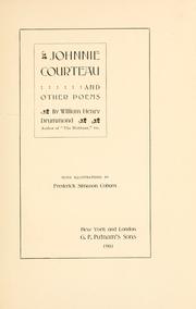 Cover of: Johnnie Courteau: and other poems