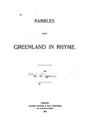 Rambles about Greenland in rhyme by M. O. Hall