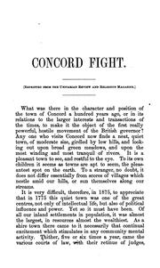 Cover of: Concord fight, April 19, 1775. by Grindall Reynolds