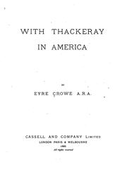 Cover of: With Thackeray in America.