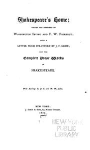 Cover of: Shakespeare's home