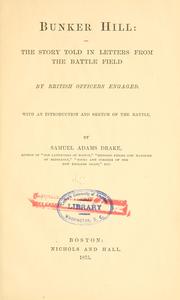 Cover of: Bunker Hill by Samuel Adams Drake