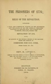Cover of: The prisoners of 1776; a relic of the revolution. by Herbert, Charles