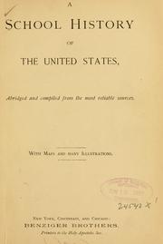 Cover of: A school history of the United States | 