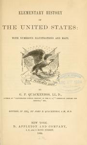 Cover of: Elementary history of the United States