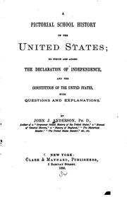 Cover of: A pictorial school history of the United States by Anderson, John J.